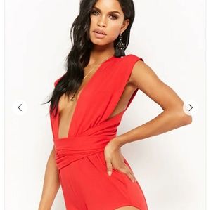 Boutique Plunge Wrap Romper
